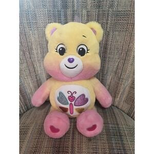 Care Bears Medium Plush Calming Heart Bear Plush Soft 14" Tall Butterfly